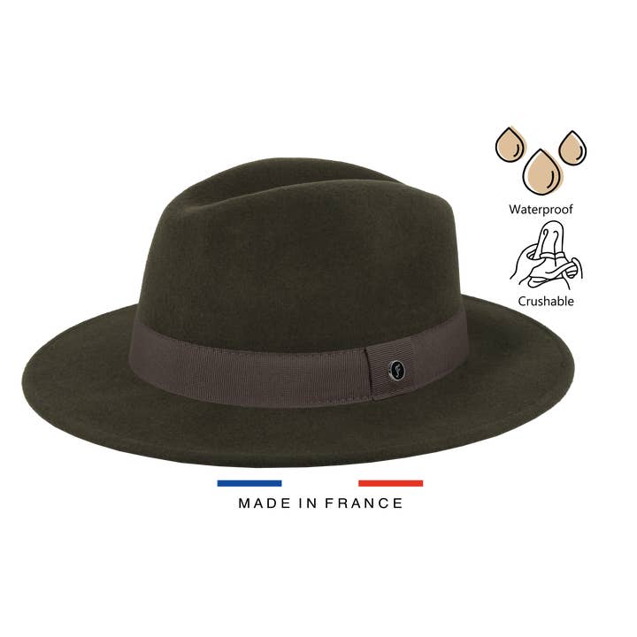 CRUSHABLE WATERPROOF WOOL FELT MADE IN FRANCE - 1H73GGMA for wholesale by FLECHET