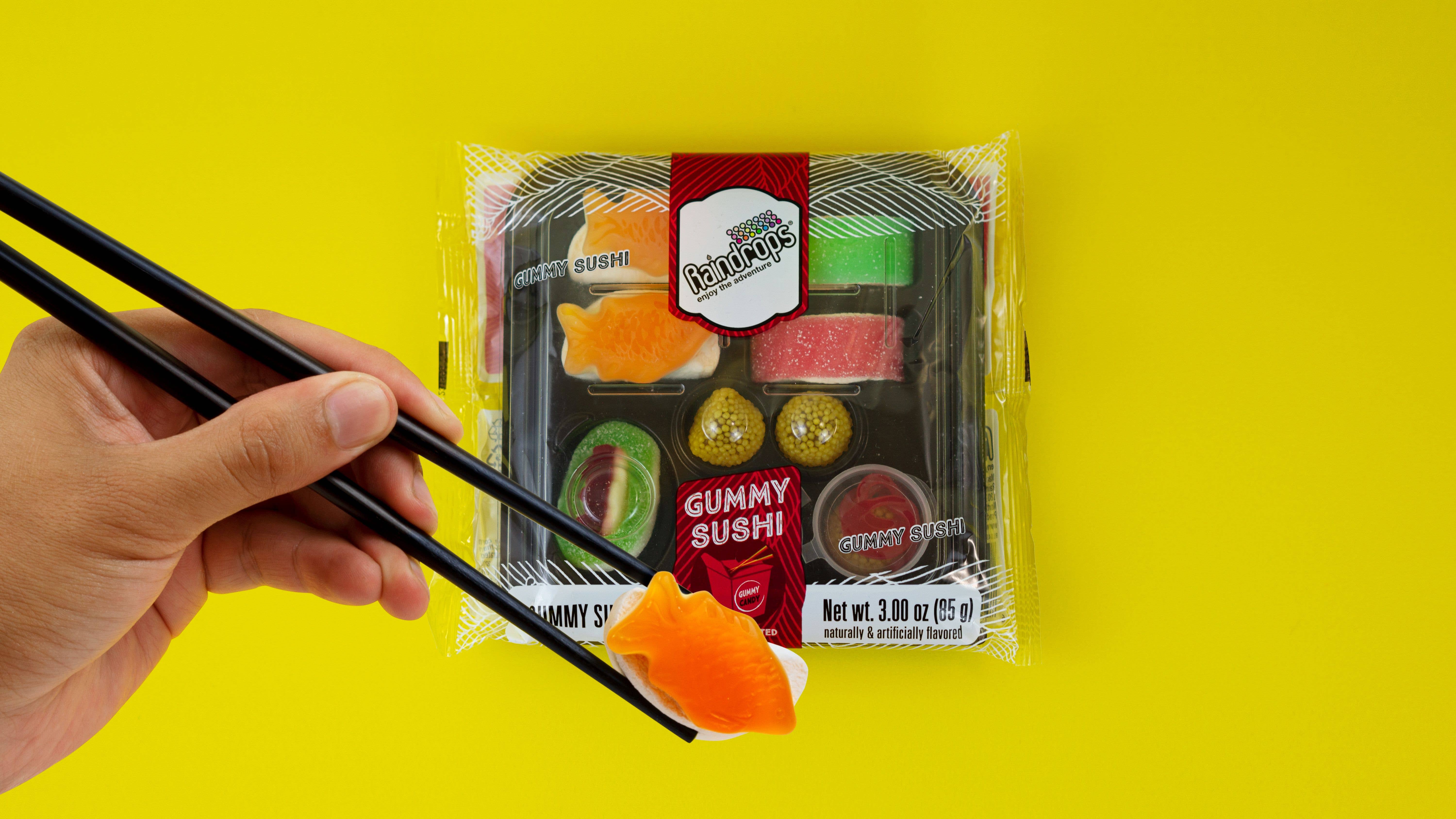 Grandpa Joe's Candy Shop - Wholesale Gummy - Raindrops Gummi Sushi, 3.00oz, 12ct Case5