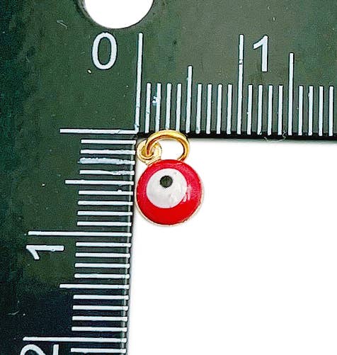 Beads Creation - Vendita all'ingrosso Ciondolo/pendente - Ciondolo con ciondolo a forma di occhio malvagio in smalto placcato oro7