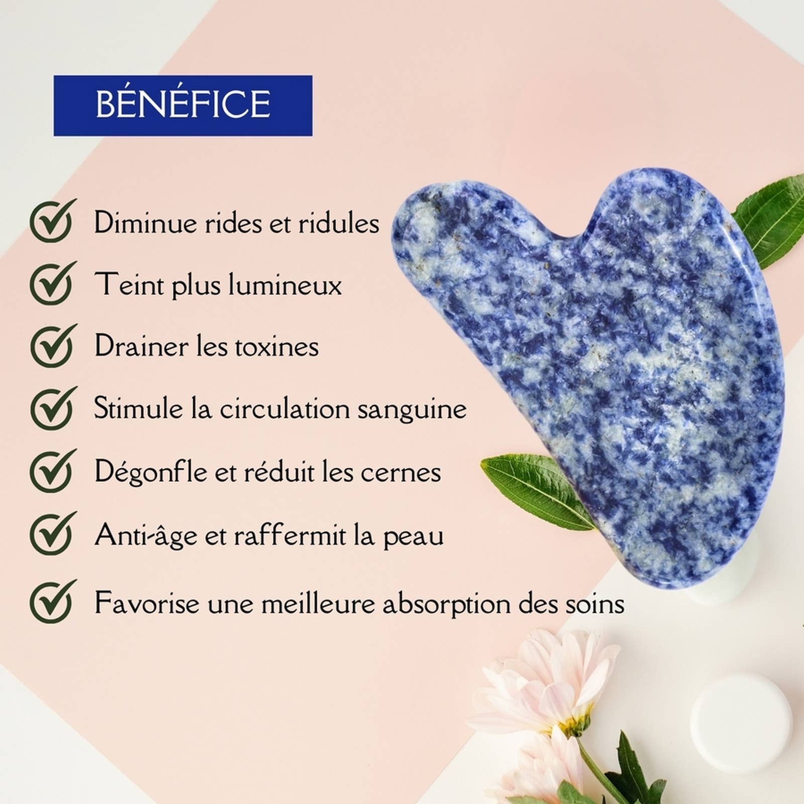 Zen'Arôme - Wholesale Gua Sha-roller - Natuurlijk stenen gezichtsmassagehulpmiddelen | 10 modellen31