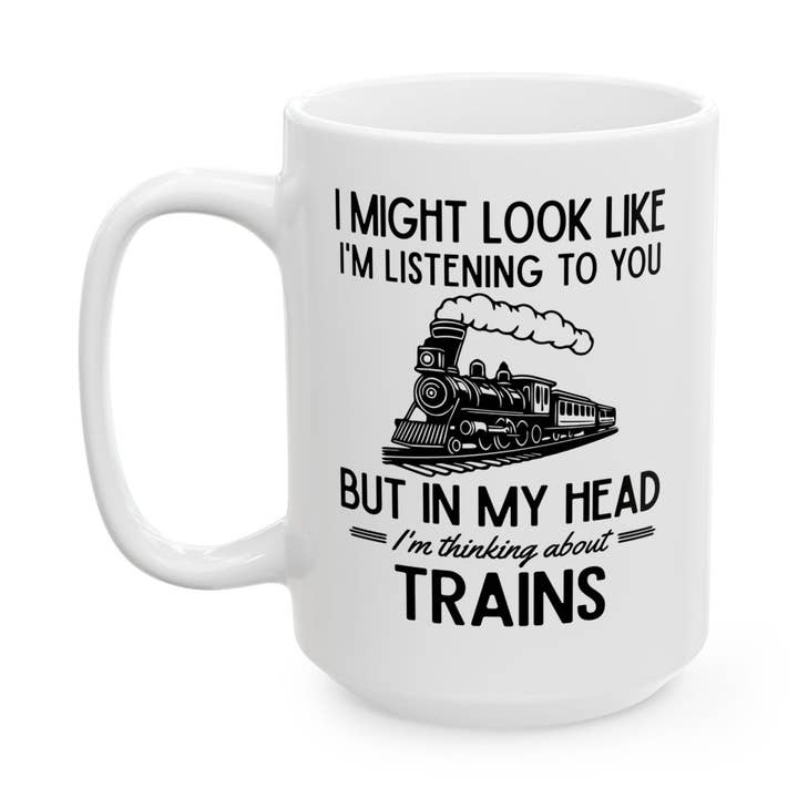 Funny Train Lover Mug, Railfan Gift, Locomotive Coffee Cup and other Purchase Wholesale model railway. Free Returns & Net 60 Terms on Faire trending on Faire.