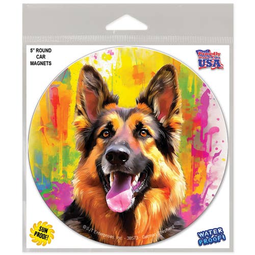 German Shepherd - Ronde automagneet voor wholesale door SJT Enterprises, Inc.