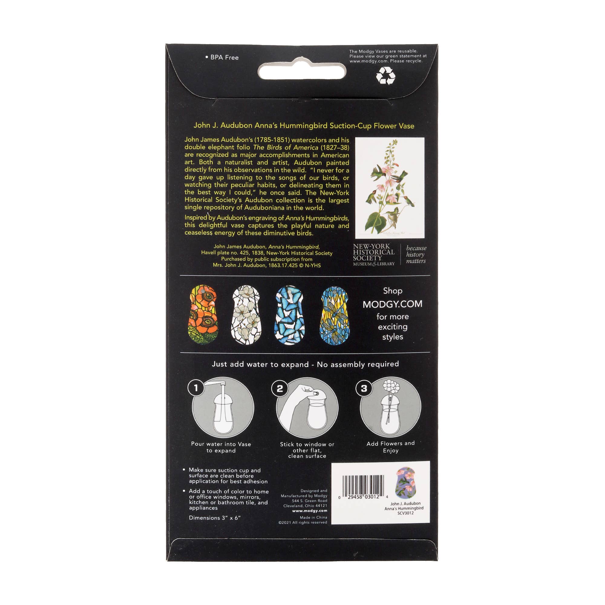 Modgy - Wholesale Vase - Hummingbird Suction Cup Vase4