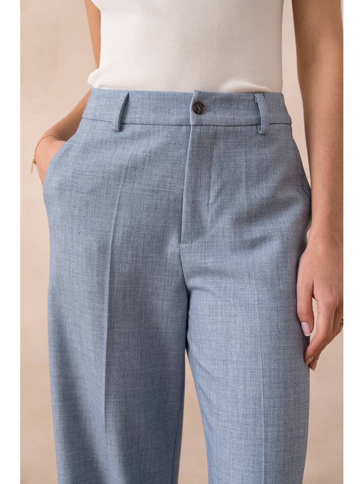 Attentif Paris - Venta al por mayor Pantalón de vestir - Mujer - Pantalones de pierna ancha a medida Heather15
