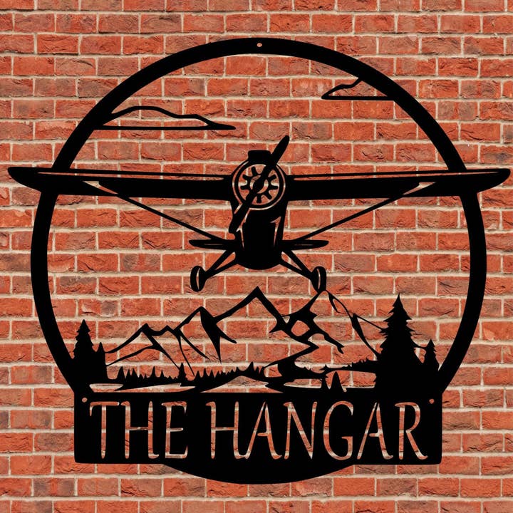 Airplane Monogram for wholesale by Sea Biscuit Metal Designs