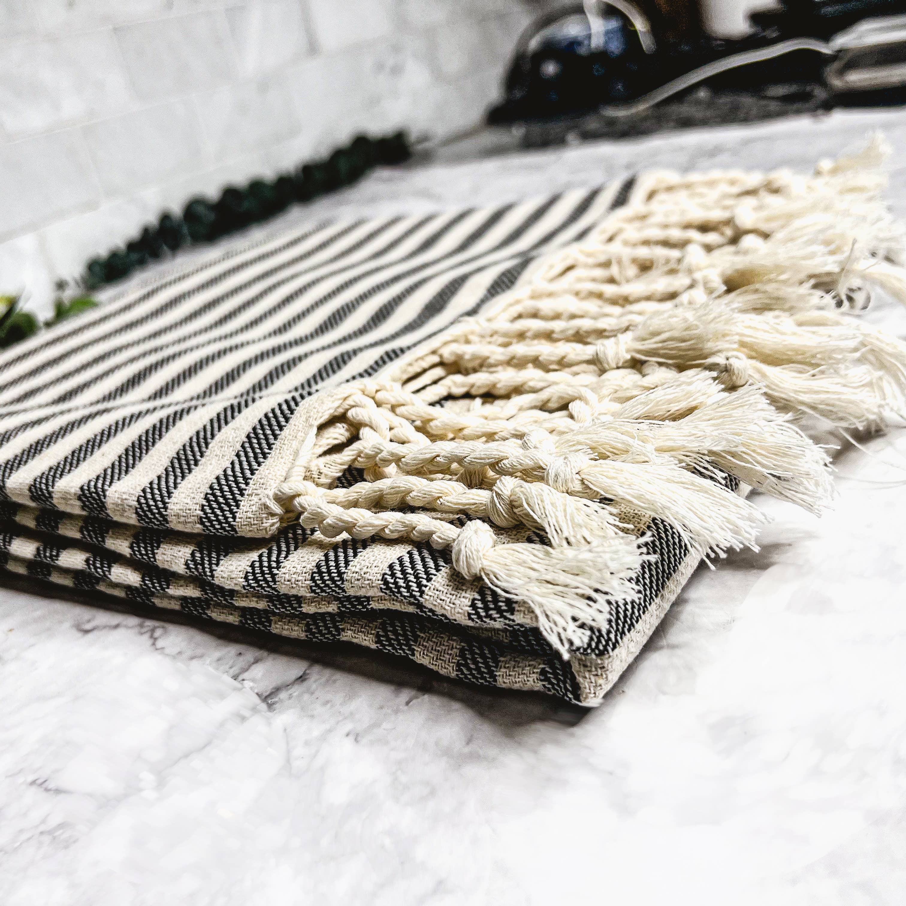 Gia Roma - Vente Serviettes de bain - Serviettes turques Grandes serviettes 100% coton | 40 x 70 « | 200 g/m²50