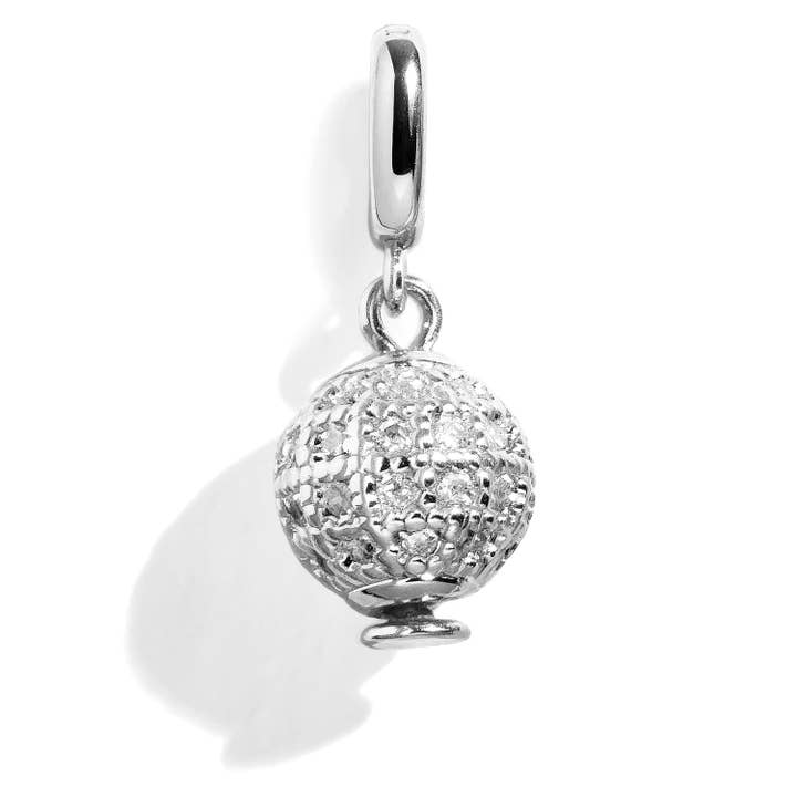 CZ Fire Ball Charm for wholesale by Wear Felicity