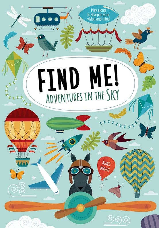 Fox Chapel Publishing - Wholesale Coloring & Activity Book - Kids & Baby - Find Me! Adventures in the Sky - Hidden Picture Activities0