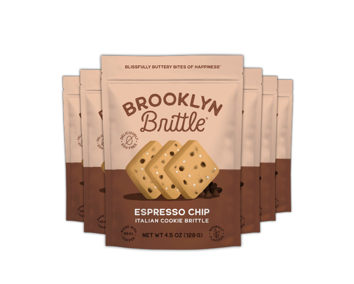 Brooklyn Brittle - Wholesale Cookie - Espresso Chip Italian Cookie Brittle - Pouch Bag2