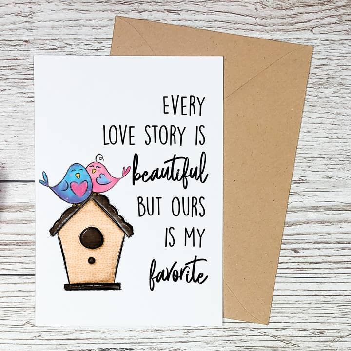 Love Birds Cards, Alla hjärtans jubileums kärlekskort för wholesale av Sorry Not Sorry Co