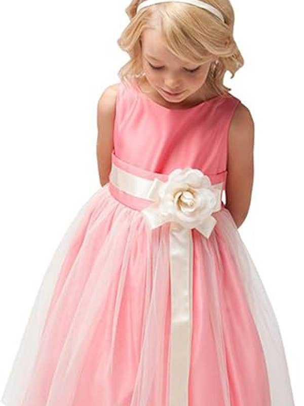 Robe de cérémonie vintage en satin et tulle pour filles pour la vente par iGirlDress