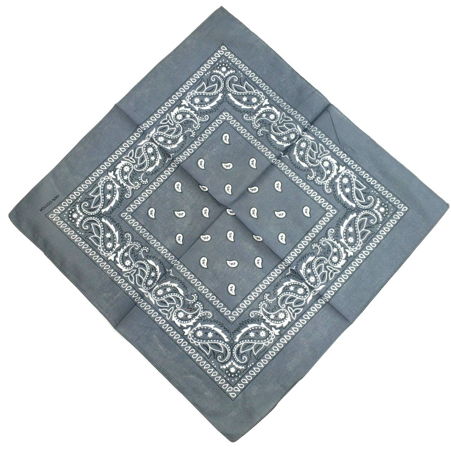 Diacly - Wholesale Bandana - Women's - 12PC Solid Color Paisley Square Bandana Classic Cotton Scarf6