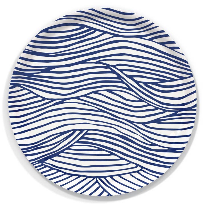 Waves Serving Tray by Kate Nelligan for wholesale by Trays4Us