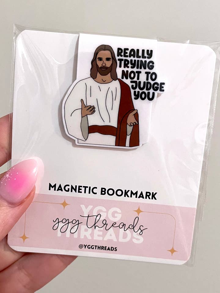 Really Not Trying to Judge You Jesus | Magnetic Bookmark for wholesale by YGG Threads