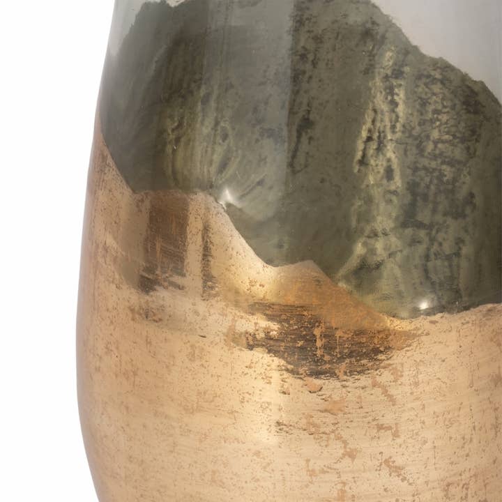 Sagebrook Home - Wholesale Vase - Glass Gold Dipped Tapered Decorative Vase - Clear, 19 in.7