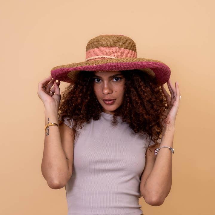 SANS-ARCIDET PARIS – wholesale Straw hat – Unisex – Magnolia Hat SS25