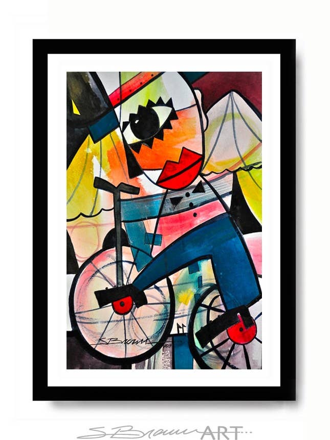 La vie est un cirque II Impression aquarelle pour la vente par SBrownART