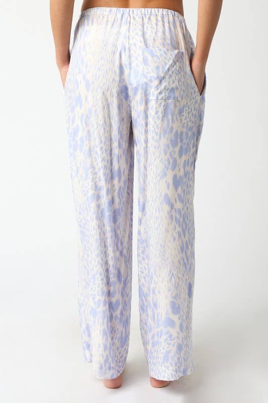 Léopard bleu Pantalon Léopard Della en vente sur Faire4