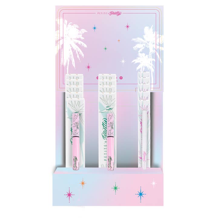 Nur Augenbrauen- und Eyeliner-Display (mit 10 GRATIS Schminktaschen!) für den Großhandel von Petite 'n Pretty