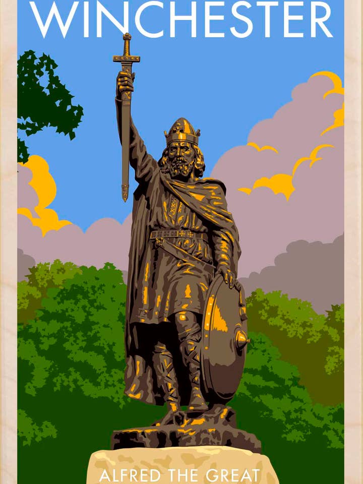 Winchester, Hampshire - Miljøvenlige kort og magneter for engroshandel hos THE WOODEN POSTCARD COMPANY