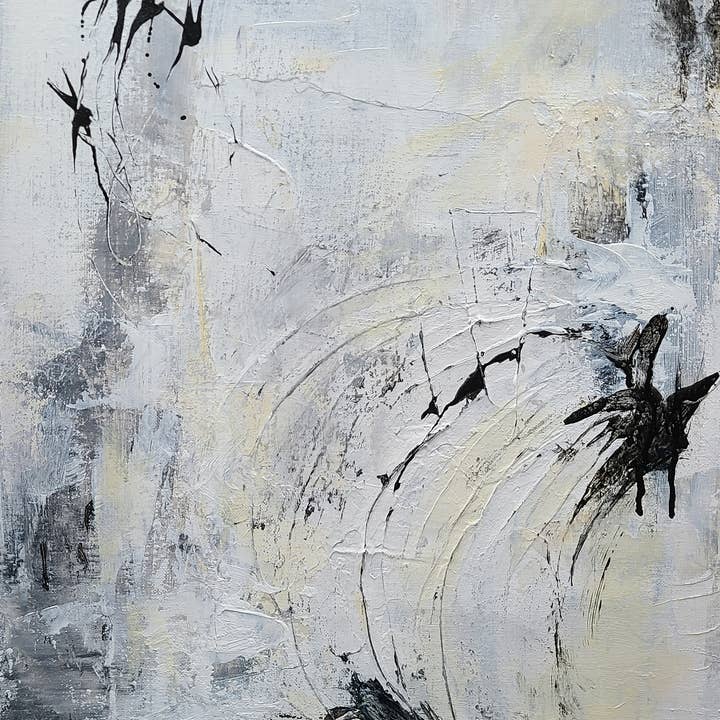 Original Abstract Art Neutral Canvas Wall Decor Painting for wholesale by Abstract Art & Prints