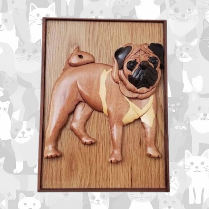 Pug - Urna de Madera para Perros Hecha a Mano para venta al por mayor de Positive Urns