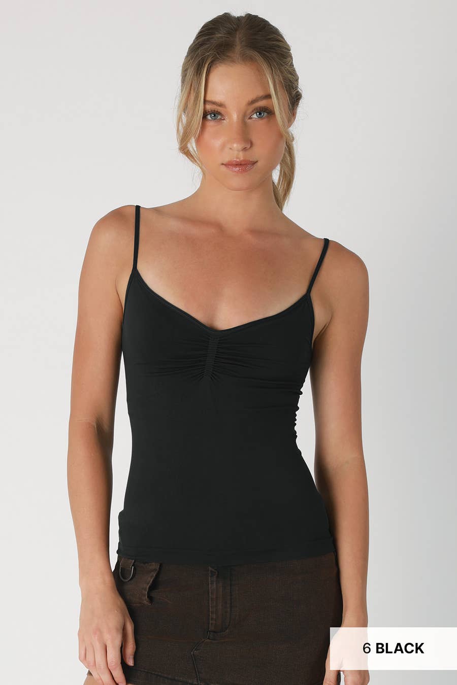 NIKIBIKI - Wholesale Camisole - Women's - NS8341-  Jersey Shirred Cami 15