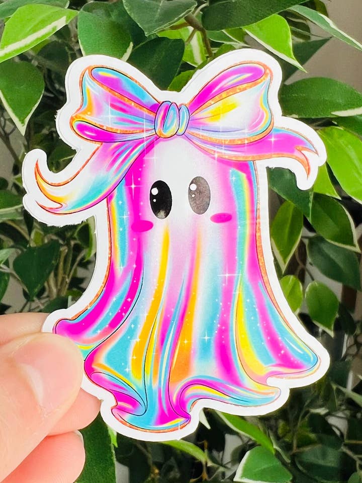 Autocolantes de Vinil de Fantasmas Fofos - Resistentes à Máquina de Lavar Loiça e à Água por atacado de Thirty Three Prints