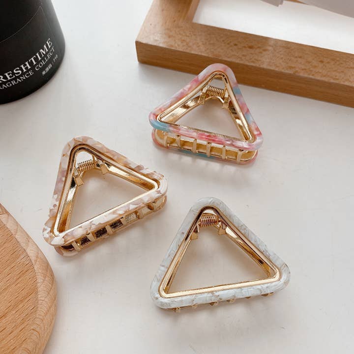 LoveLina - Wholesale Hair Clip - Women's - Triangle Gold Adorable Hair Clip (DAYA)8