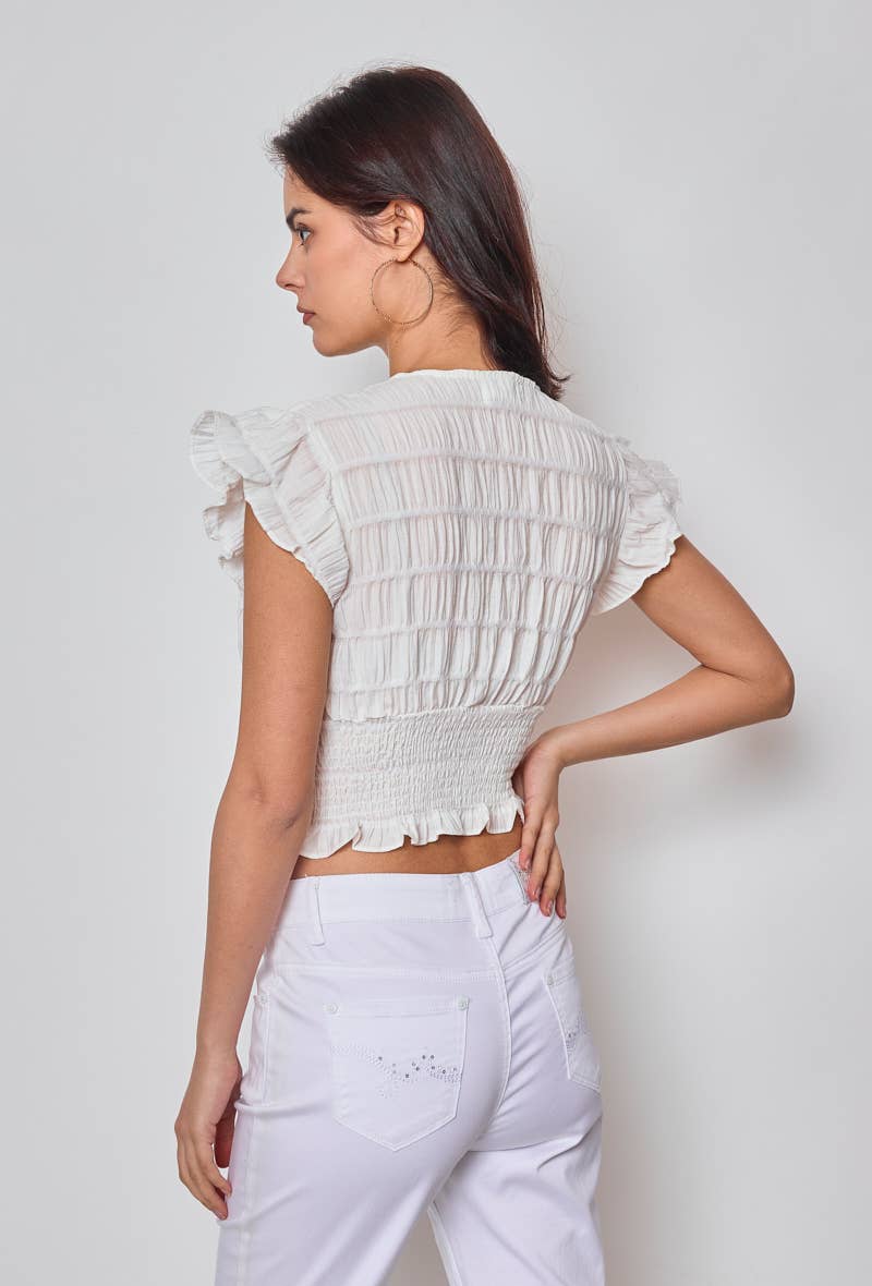 KY CREATION PARIS - Wholesale Blouse - Women's - Flared sleeve top2