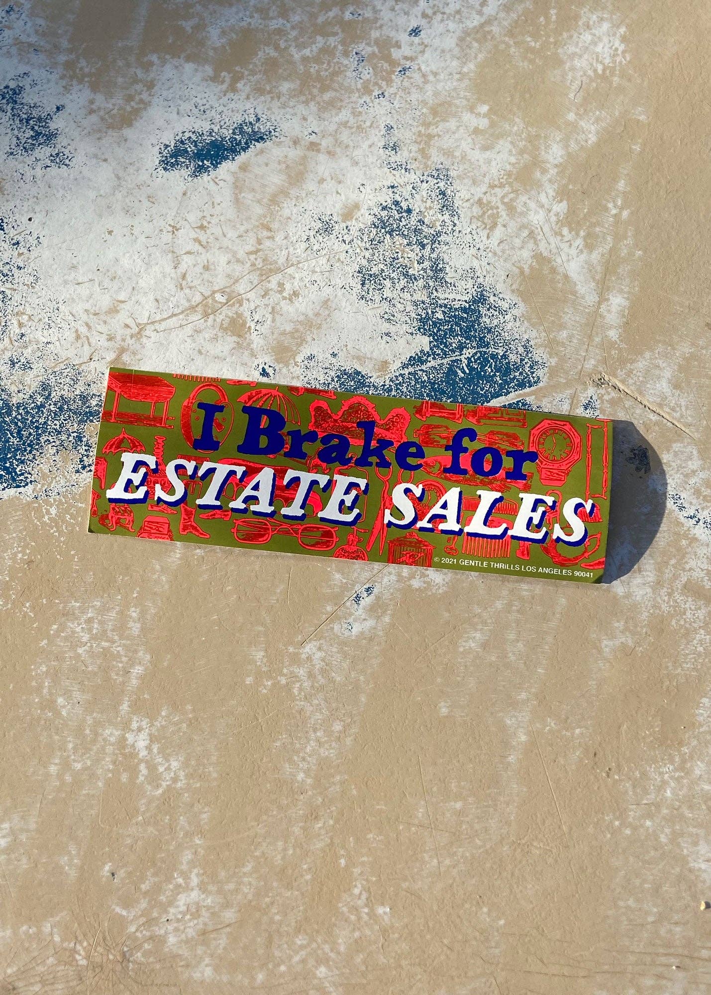gentle thrills - Wholesale Sticker - i brake for estate sales bumper sticker3