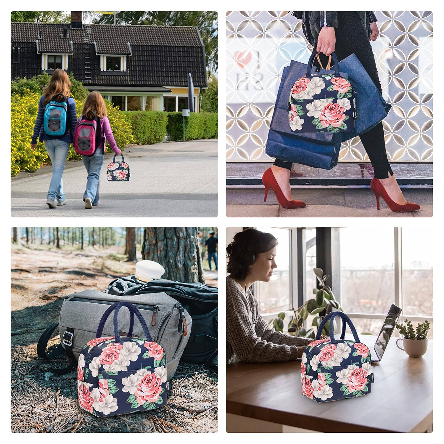 wandf – wholesale Lunch bag/box – Lunch Box Reusable Cooler Bag Water-resistant Lunch Tote Bag5