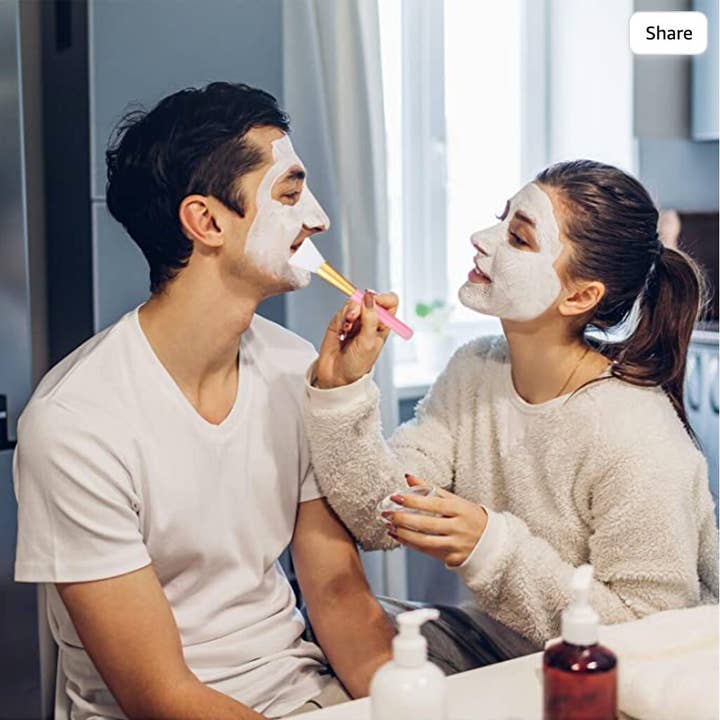 Voss Botanicals, LLC - Wholesale Mask Applicator Brush/Tool - Soft Silicone Facial Mud Applicator | Clay Tools Face Mask | Compostable & Biodegradable 2.5" Mini Palm Leaf Bowl | Bamboo Eco Friendly Bowl1