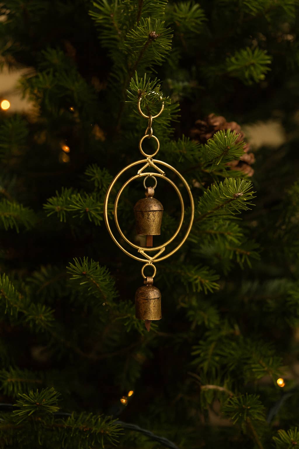 Matr Boomie Fair Trade - Wholesale Wind chime - Ushas Dawn Short Rustic Bell Wind Chime - Handmade