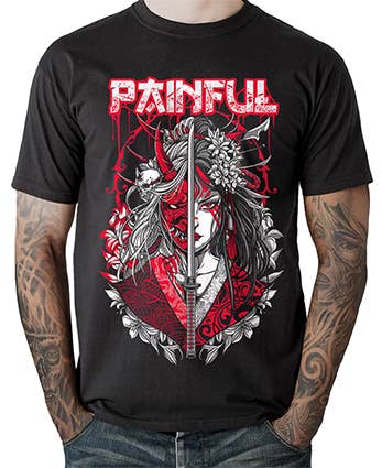 Painful Clothing - Wholesale Screen Printed T-Shirt - Men's - DUALITY T-shirt