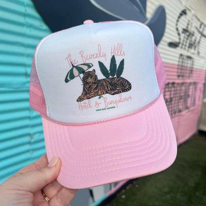 Beverly Hills Hotel Trucker Cap (Multiple Color Options) for wholesale by Turquoise & Tequila