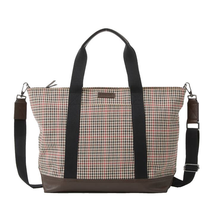 Clark Tote Cotton Plaid for wholesale by Grey Fox Designs
