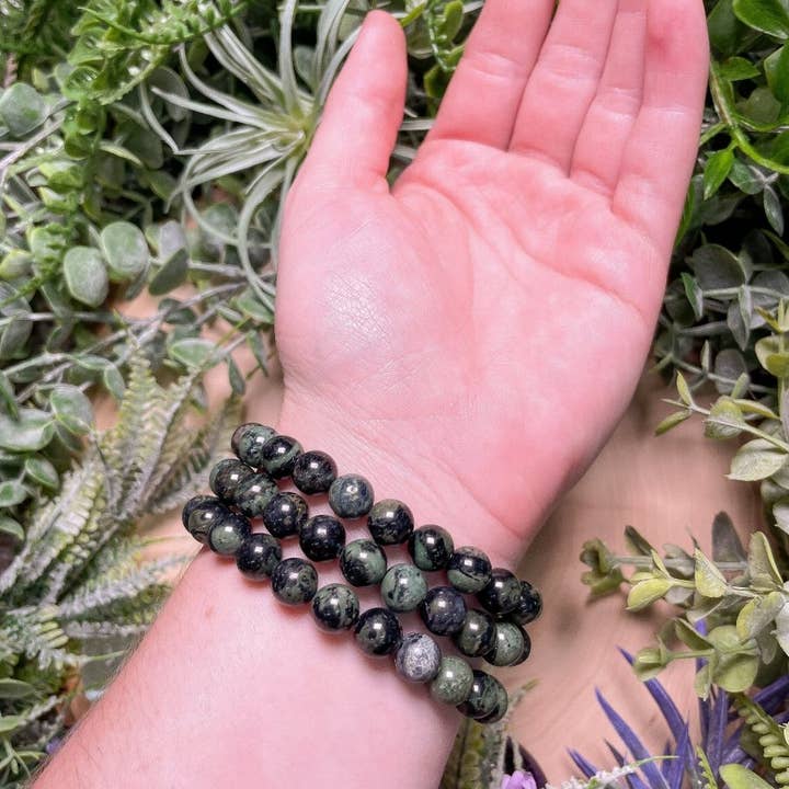 Copper Ashes - Wholesale Beaded Bracelet - 8mm Beaded Kambaba Jasper Bracelet4