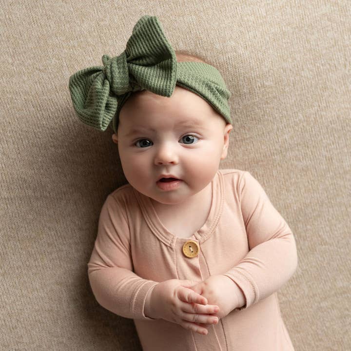 Aubrey Gianna's Boutique - Wholesale Fashion Headband - Baby - Waffle Bow Baby Headbands