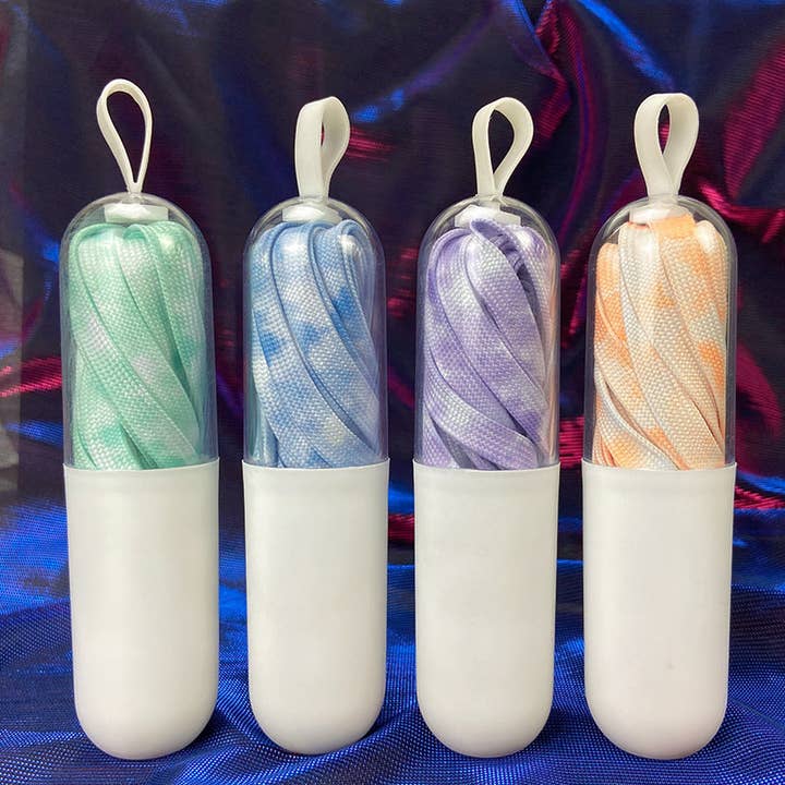 Funkyrel® Atzbranding Limited - Wholesale Shoelaces - Women's - Tie Dye Colorful Shoe Laces - Multi Color Available