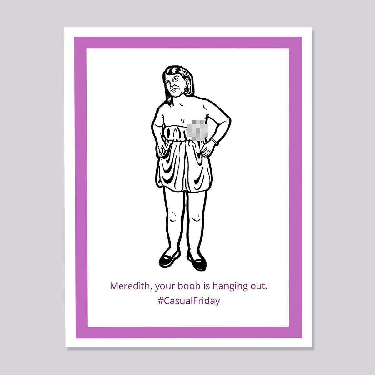 Design Corner - Vendita all'ingrosso Biglietti di auguri generici - Biglietto da visita The Office Meredith Casual Friday0