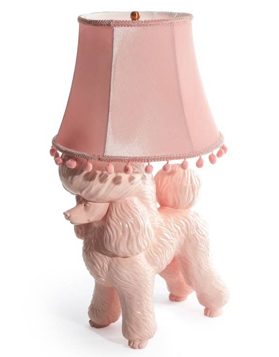 McGowan & Rutherford Ltd - Wholesale Accent/Desk Lamp - Pink Poodle Table Lamp
