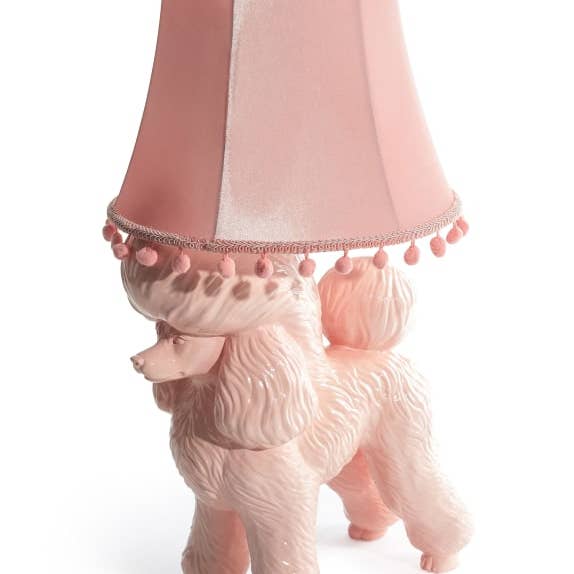 McGowan & Rutherford Ltd - Wholesale Accent/Desk Lamp - Pink Poodle Table Lamp0