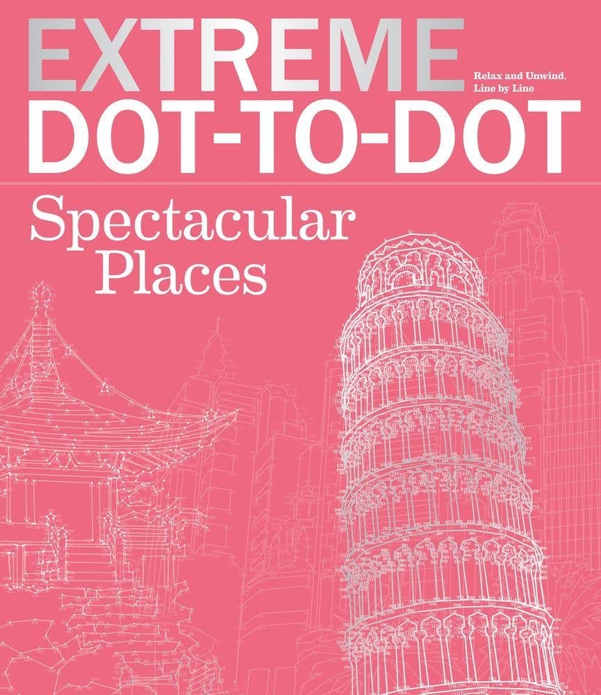 Sourcebooks - Wholesale Coloring & Activity Book - Adult - Extreme Dot-to-Dot Spectacular Places0