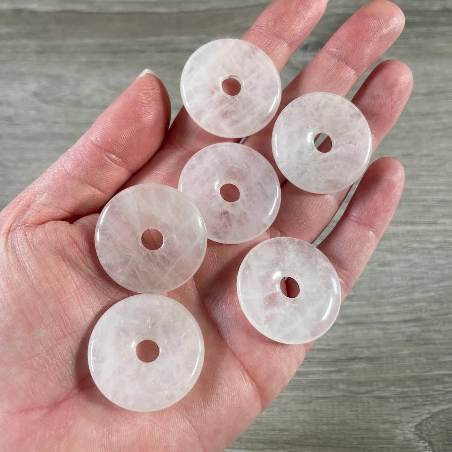Keystone Crystals - Wholesale Spiritual Stone/Crystal - Donut Pi Stone 30mm Gemstone Pendant –  Strung or Plain24