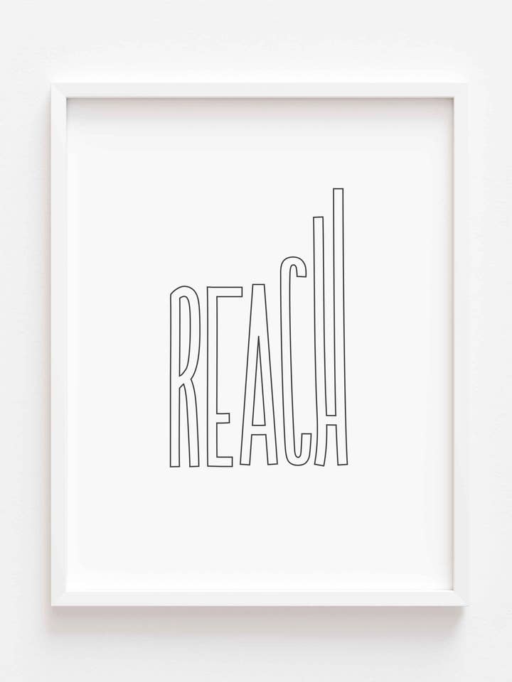 Impressão tipográfica Alcance (5x7) por atacado de happyhealthyhumans