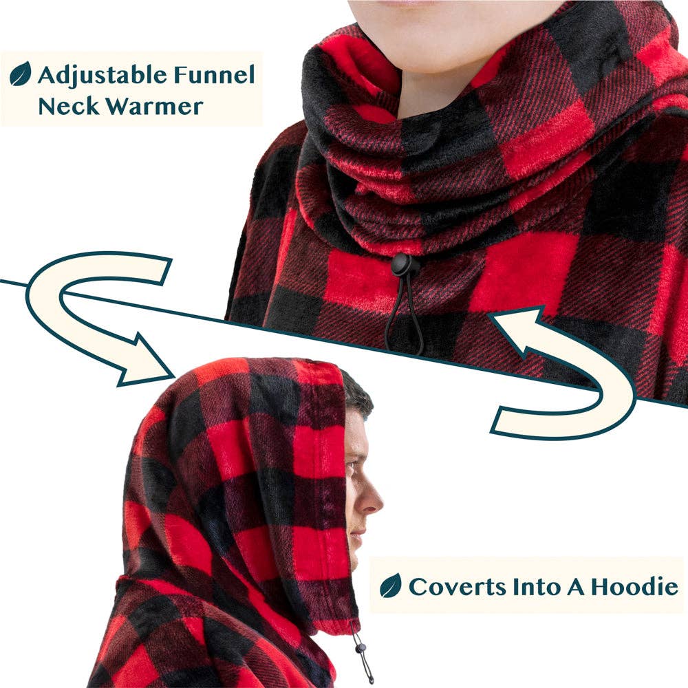 Pavilia - Wholesale Throw Blanket - Neck Warmer Sweatshirt Hoodie Blanket81