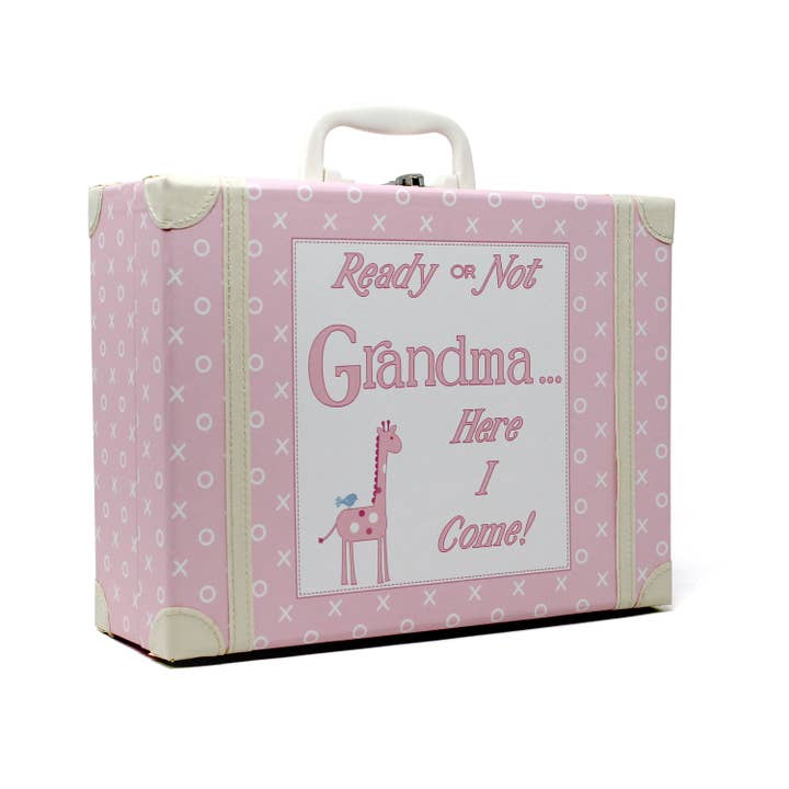 Child To Cherish® - Vente Bagage – enfant - Valise Going To Grandma's XO Rose avec emmaillotage1