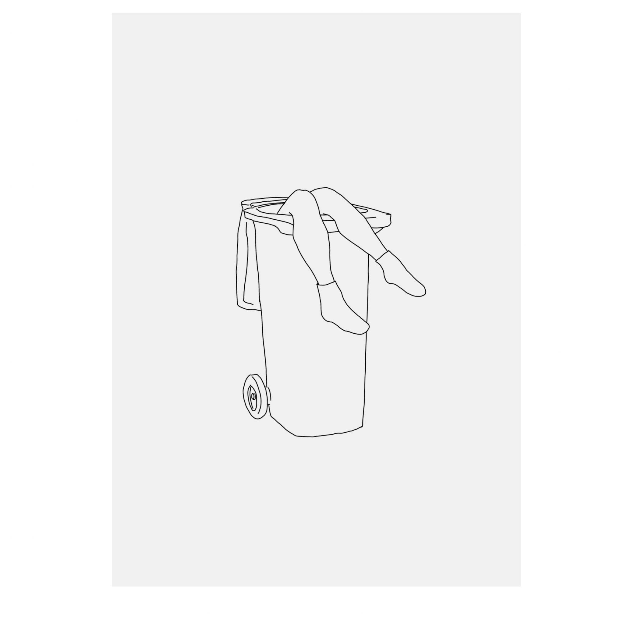 Jessie Hoefnagel - Wholesale Art Print - Trash Can