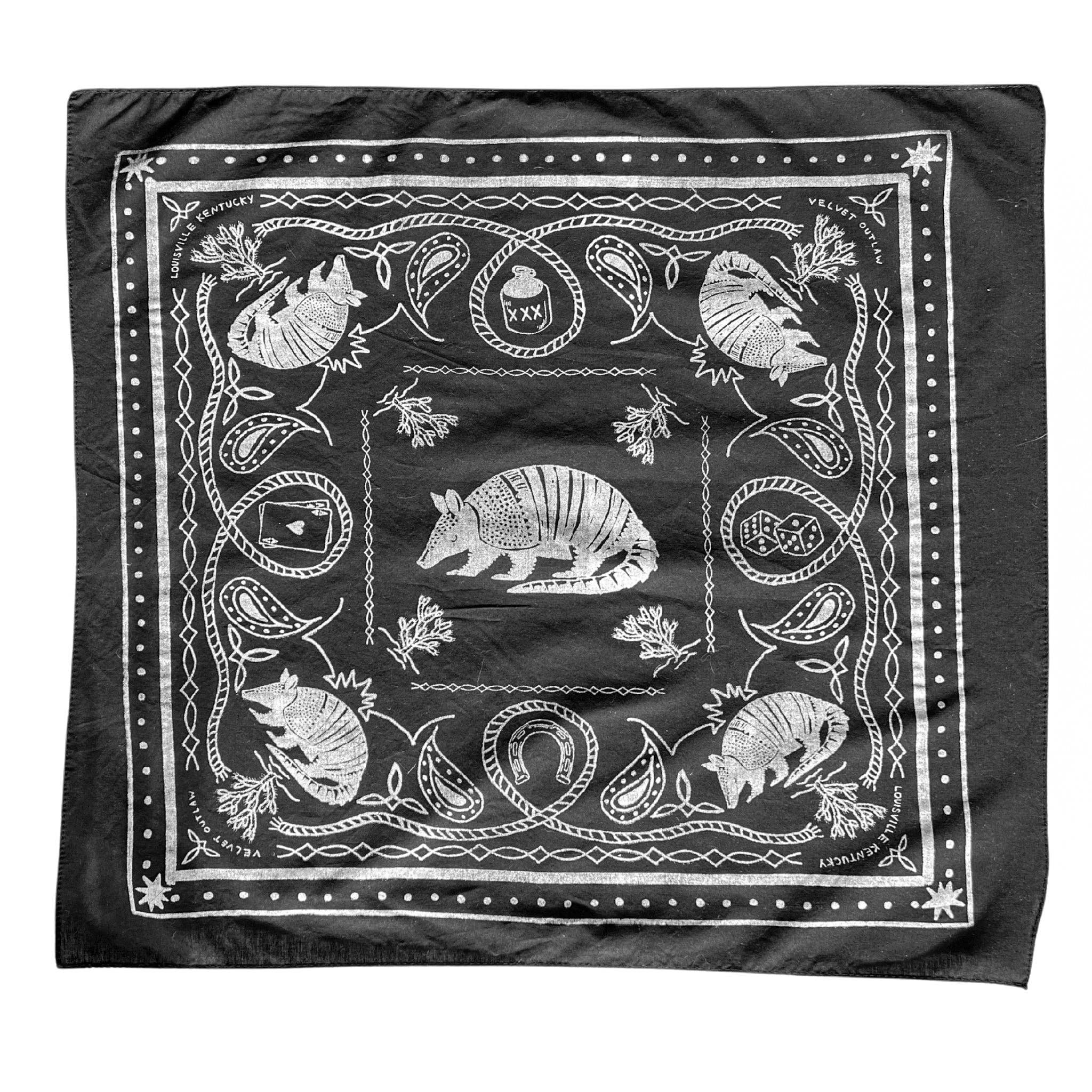 Velvet Outlaw - Wholesale Bandana - Unisex - Armadillo Cotton Bandana - Multiple Colors11